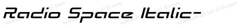 Radio Space Italic字体转换